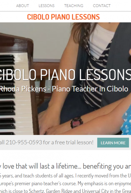 Piano Teaching Website