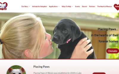 Screenshot of Animal Rescue Website
